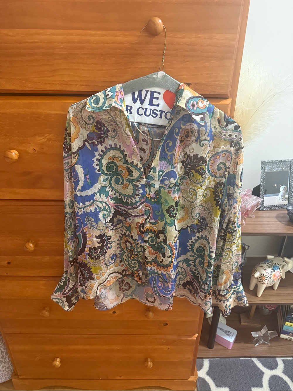 Zara paisley blouse